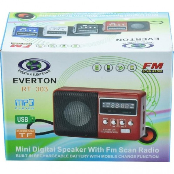 Everton RT-303 Müzik Kutusu Usb-Radyo Everton ürün görseli 1