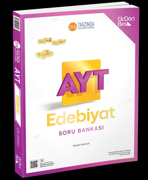 Üçdörtbeş Ayt Edebiyat Soru Bankası Yeni ürün görseli 1