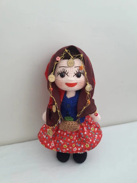 Karadeniz Güzeli Bebek Amigurumi Organik Oyuncak ürün görseli 1