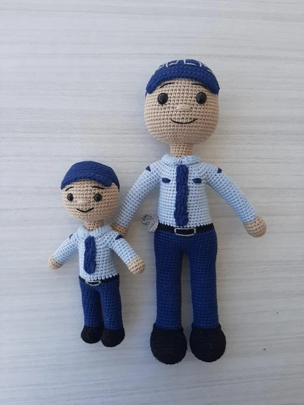 Polis Bebekler Amigurumi Organik Oyuncak ürün görseli 1