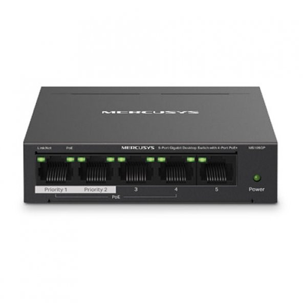 TP-LINK MS105GP 5-Port Desktop Switch ürün görseli 1