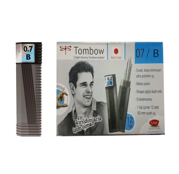 TOMBOW MIN 07 B 12LI KUTU - Resim 2