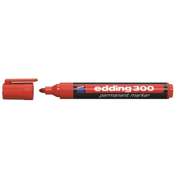 EDDING PERMANENT MARKER YUVARLAK UC KIRMIZI(300) - Resim 3