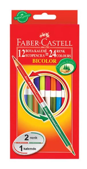 FABER BICOLOR KURUBOYA 24 RENK (5171120612) ürün görseli 1