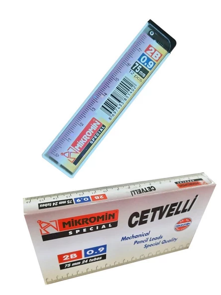 MIKRO CETVELLI MIN KALEM UCU 09 2B 75MM 24LU ürün görseli 1