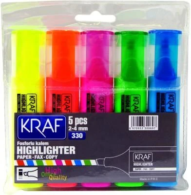 KRAF FOSFORLU KALEM 5 LI SET (330) ürün görseli 1
