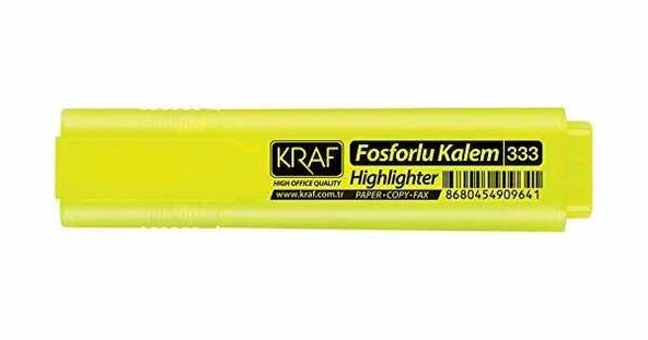 KRAF FOSFORLU KALEM SARI (330) ürün görseli 1