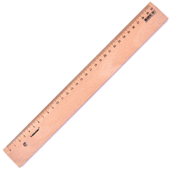 YILDIZLAR TAHTA CETVEL 30CM (KOD83) ürün görseli 1