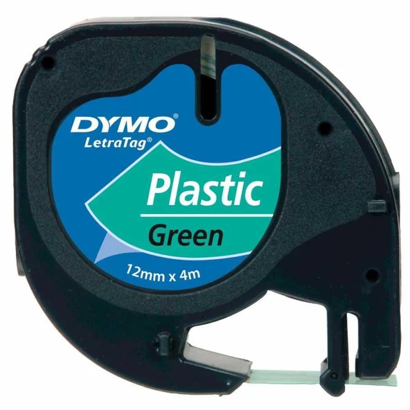 DYMO LETRATAG PLASTIK SERIT ETIKET YESIL (91204) ürün görseli 1
