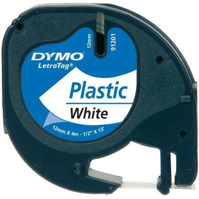 DYMO LETRATAG PLASTIK SERIT ETIKET BEYAZ (91201) ürün görseli 1