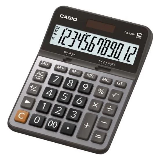 CASIO HESAP MAKINESI MASA USTU DX-120B (12 HANE) ürün görseli 1