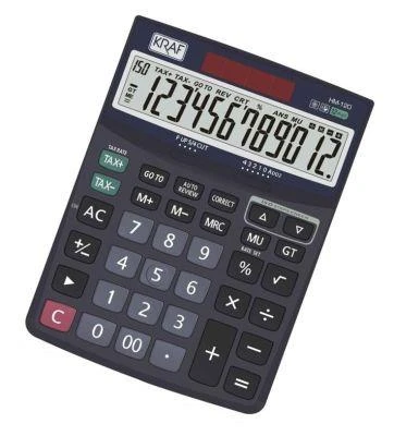 KRAF HESAP MAKINESI TAX HM-120 MASAUSTU (12 HANE) ürün görseli 1