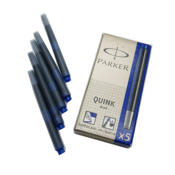 PARKER QUINK DOLMA KALEM KARTUSU SIYAH 5 LI ürün görseli 1