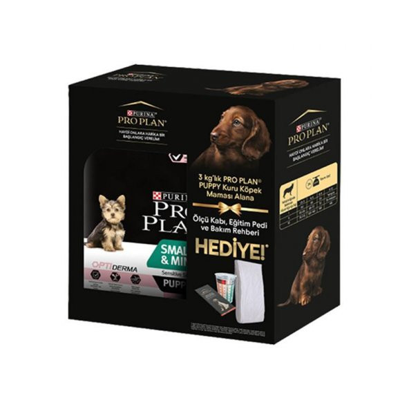 ProPlan Yavru Köpek Başlangıç Seti ( 3 Kg Yavru küçük ve Mini Irk Köpek Maması Ölçü Kabı, Eğitim Pedi ve Bakım Rehberi ) ürün görseli 1
