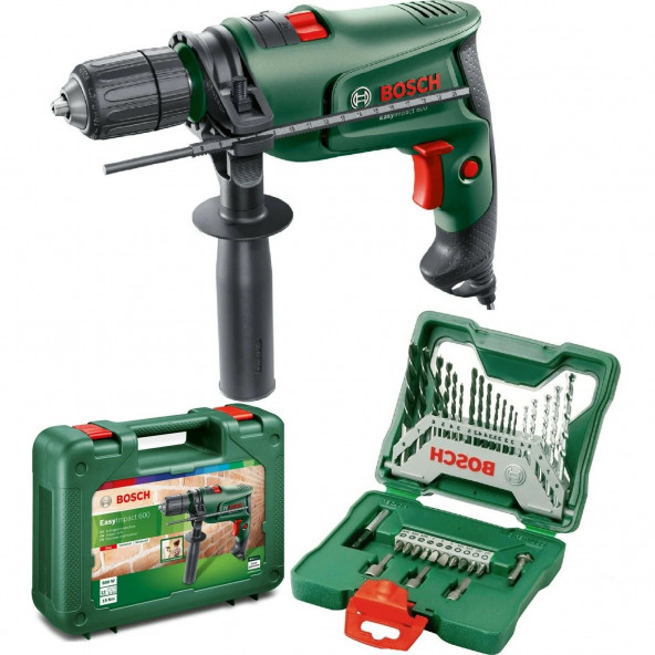 Bosch Easyimpact 600 Darbeli Matkap + X-line 33 Parça Delme ve Vidalama Seti ürün görseli 1