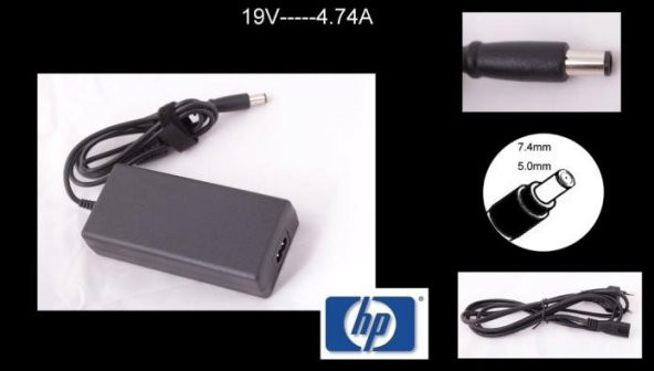 19 Volt 4.74 Amper HP Boru Uçlu Notebook Adaptör ürün görseli 1