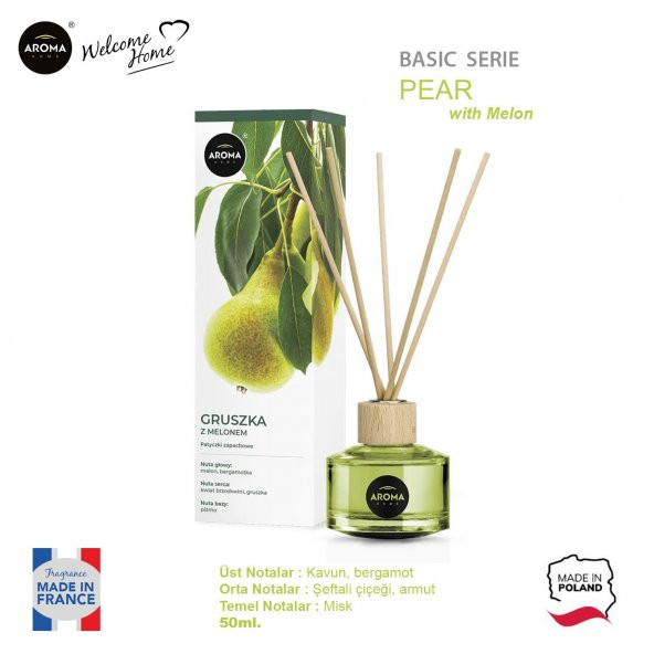 Aroma Home Basic Line Likit Koku Pear With Melon 50ml. - Resim 2