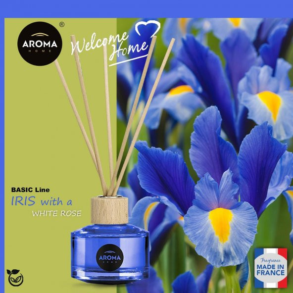 Aroma Home Basic Line Likit Koku Iris With A White Rose 50ml. - Resim 3