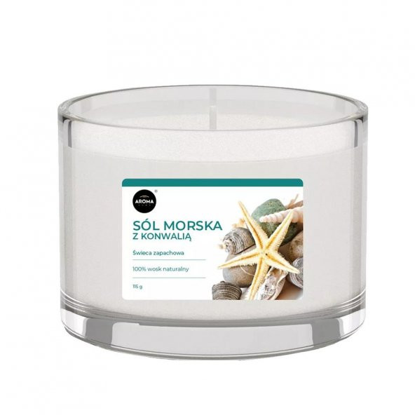 Aroma Basic Line Kokulu Mum Sea salt with lily of the valley 115gr. ürün görseli 1