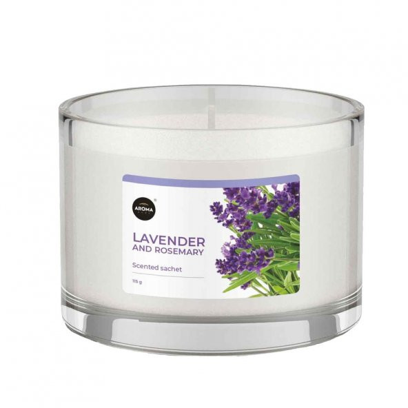 Aroma Basic Line Kokulu Mum Lavender with rosemary  115gr. ürün görseli 1