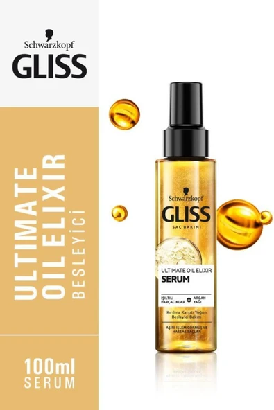 GLISS SAÇ BAKIM SERUMU 100ML-ARGAN YAĞI ürün görseli 1
