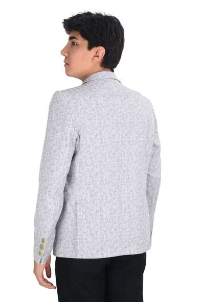 Cengiz İnler Kırçıllı Kumaş Slim Fit Erkek Ceket ürün görseli 1
