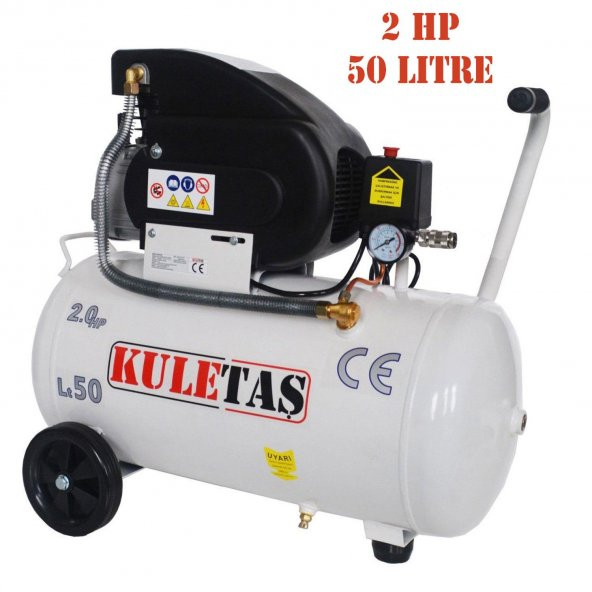 Kuletaş Hava Kompresörü 50 Litre Kompresör 2 HP 8 Bar ürün görseli 1