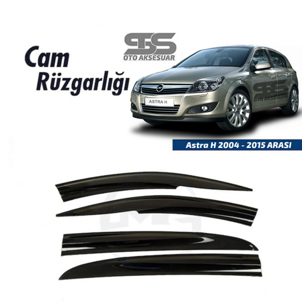Cam Rüzgarlığı Opel Astra H 2004-2015 Arası Mügen Tip Piano Black ürün görseli 1