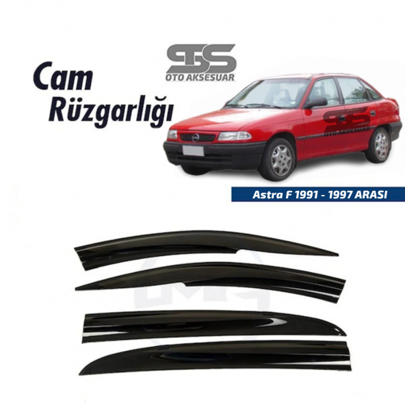 Cam Rüzgarlığı Opel Astra F 1991-1997 Arası Mügen Tip Piano Black ürün görseli 1