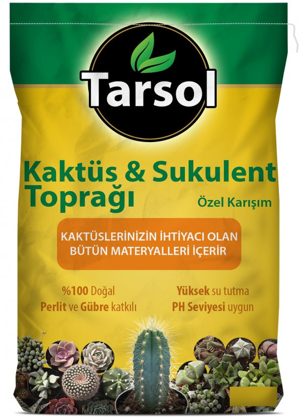 TARSOL TORF KAKTÜS VE SUKULENT TOPRAĞI ÖZEL FORMÜL 5 LT ürün görseli 1