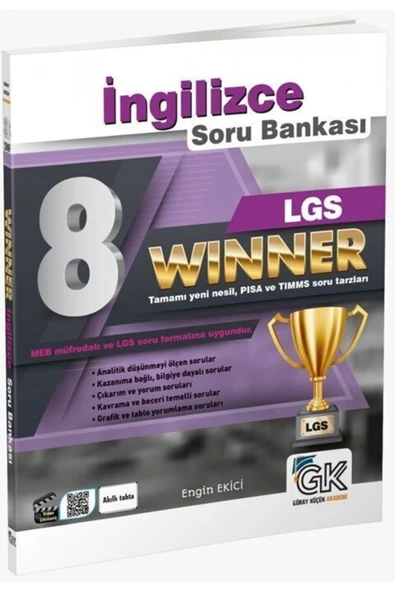 8.sınıf Ingilizce Soru Bankası Wınner ürün görseli 1
