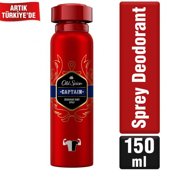 Old Spice Captain Deodorant Sprey 150ml ürün görseli 1