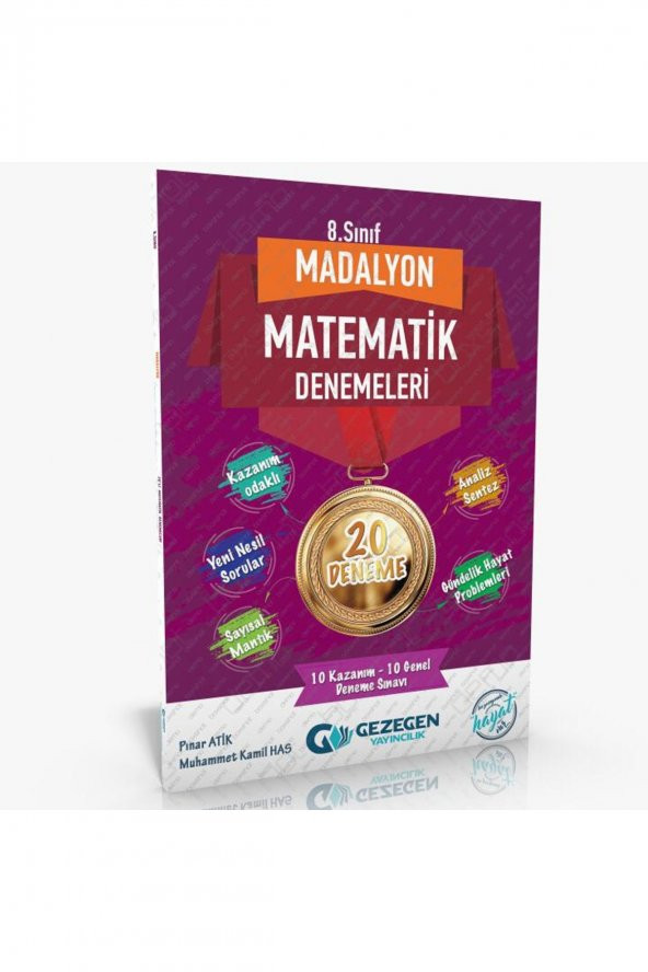 Gezegen Yayıncılık 8.Sınıf Madalyon Matematik 20 Deneme ürün görseli 1