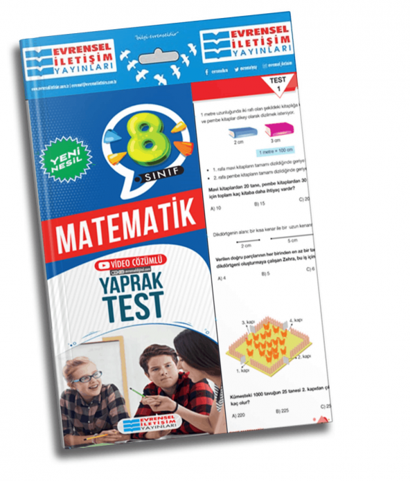 Evrensel İletişim Yayınları 8. Sınıf Fen Bilimleri Yeni Nesil Video Çözümlü Yaprak Test ürün görseli 1