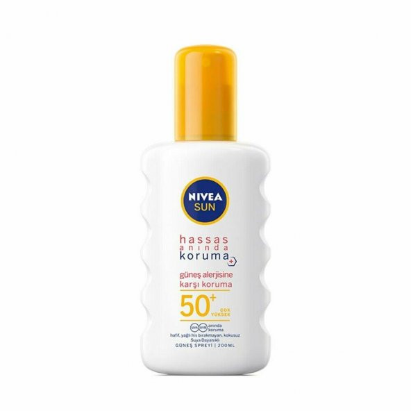 NİVEA SUN HASSAS KORUMA F-50 SPREY 200ML ürün görseli 1