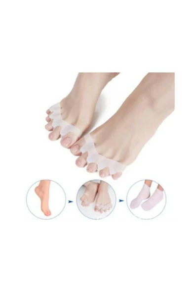 Nordmende Ayak 5 Parmak Ayıran Silikon Bunyon Ayırıcı Makara Halluks Valgus ürün görseli 1