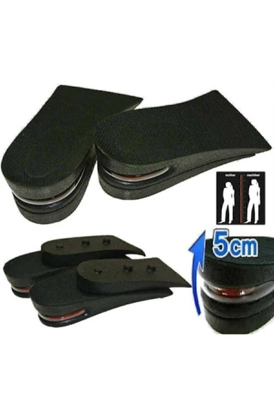 CMT 5 Cm Hava Yastıklı Boy Uzatıcı Tabanlık Siyah ürün görseli 1