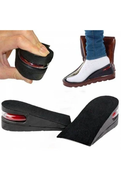 BigSale 5 Cm Hava Yastıklı Boy Uzatıcı Tabanlık Siyah ürün görseli 1