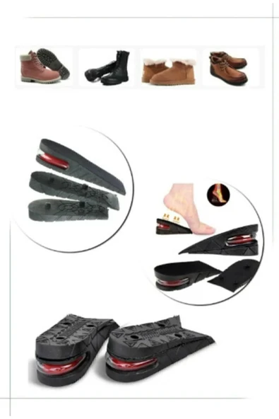 BigSale 5 Cm Gizli Topuk Hava Yastıklı Boy Uzatıcı Tabanlık Uzatan Taban Uzatma Tabanı Ayakkabı Tabanlığı ürün görseli 1