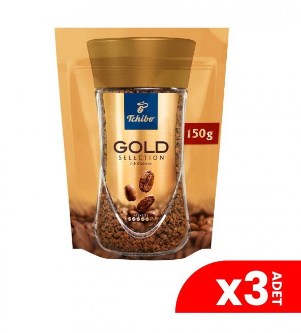 Tchibo Gold Selection Çözünebilir Kahve Ekonomik Paket 150 Gr 3'lü ürün görseli 1