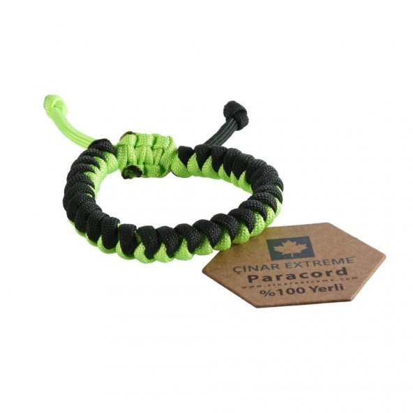 Neon Sarı Snake Paracord Bileklik Çınar Extreme ürün görseli 1