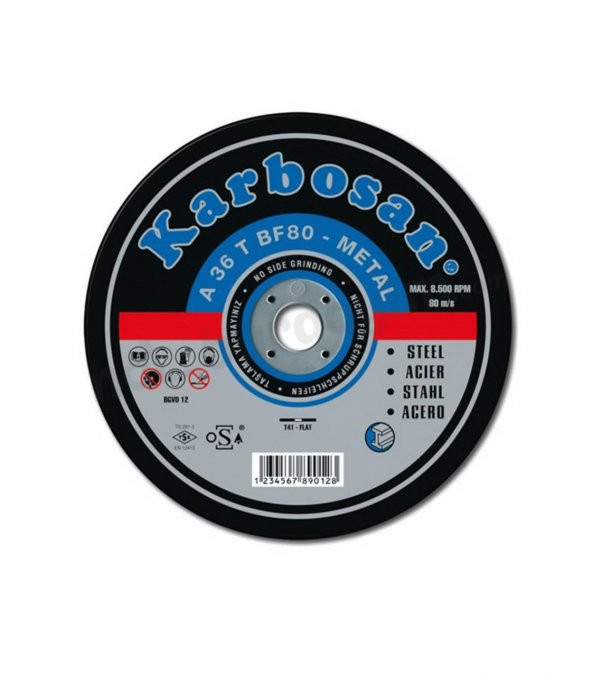 Karbosan 10050 Metal Kesme Taşı 230 X 3.0 X 22.23 MM Düz ürün görseli 1
