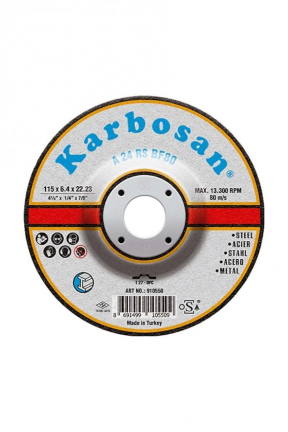 Karbosan 10580 Çapak Alma Taşı 180X8X22Mm ürün görseli 1