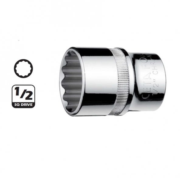 Ceta Form C22-b25 25 Mm 1/2 12 Köşe (yıldız) Lokma Anahtar ürün görseli 1