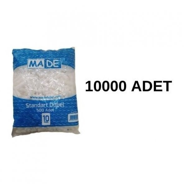 Made Plastik Dübel 10 mm 10 Paket 5000 Adet ürün görseli 1