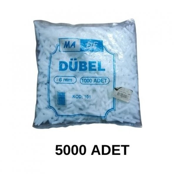 Made Plastik Dübel 6 mm 5000 Adet ürün görseli 1