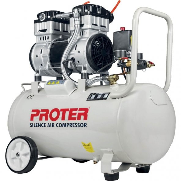 Proter 8 Bar 50 LT Yağsız Sessiz Hava Kompresörü ürün görseli 1