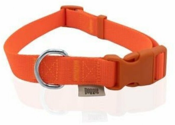 Doggie Klasik Dokuma Boyun Tasması Turuncu 2,5X40-50Cm ürün görseli 1