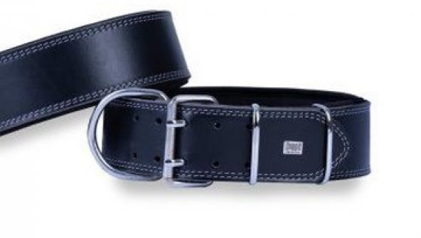 Doggie Güçlü Deri Boyun Tasması Siyah 6X60-70Cm ürün görseli 1