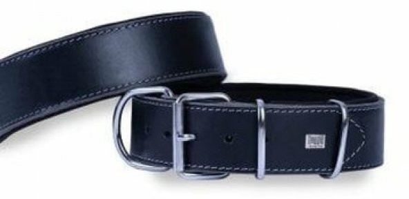 Doggie Güçlü Deri Boyun Tasması Siyah 5X60-70Cm ürün görseli 1